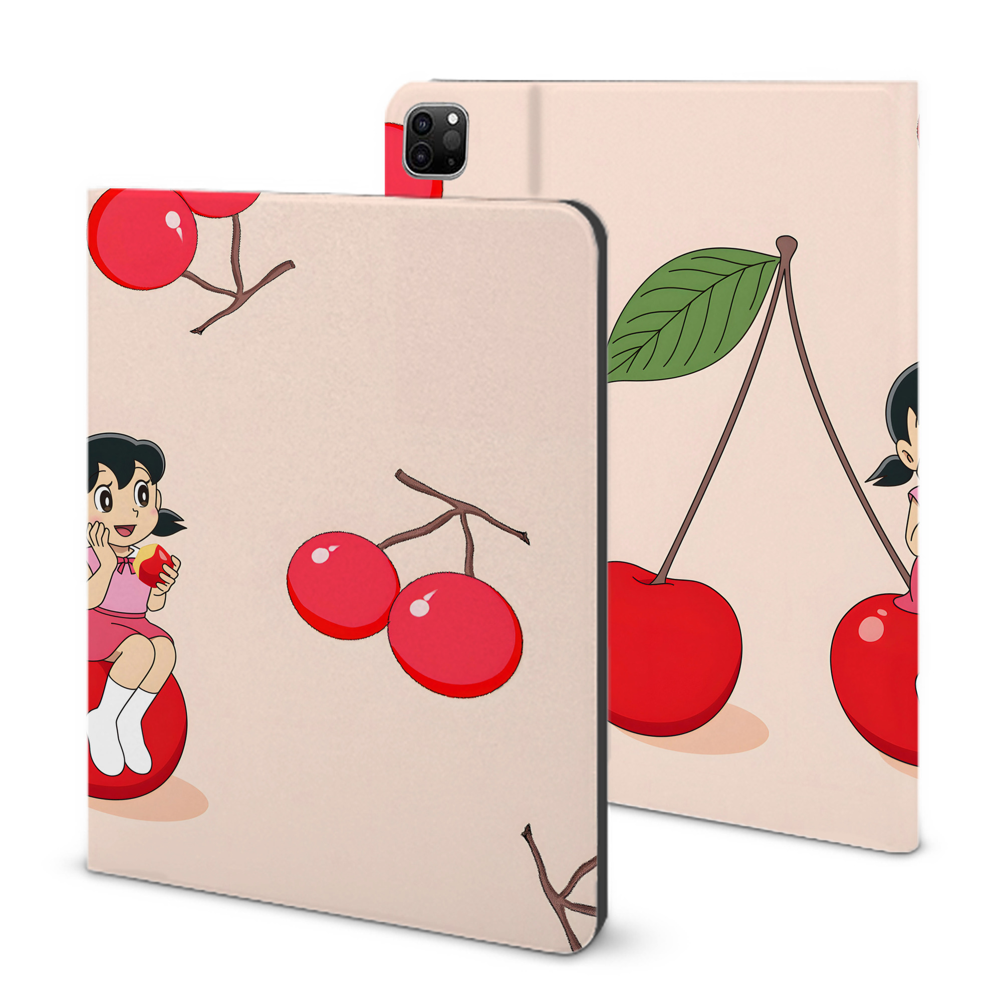 （画像用） ドラえもん Doraemon IPad ケース ブック型 PUレザー TPU 耐衝撃 軽量 薄型 ペン収納なし 全面保護 IPad 各モデル対応